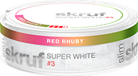 Skruf Super White Slim Red Rhuby #3