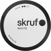 Skruf no. 25 Slim White Medium